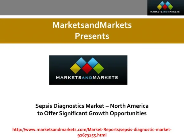 Sepsis Diagnostics Market expected worth 564.1 Million USD by 2021