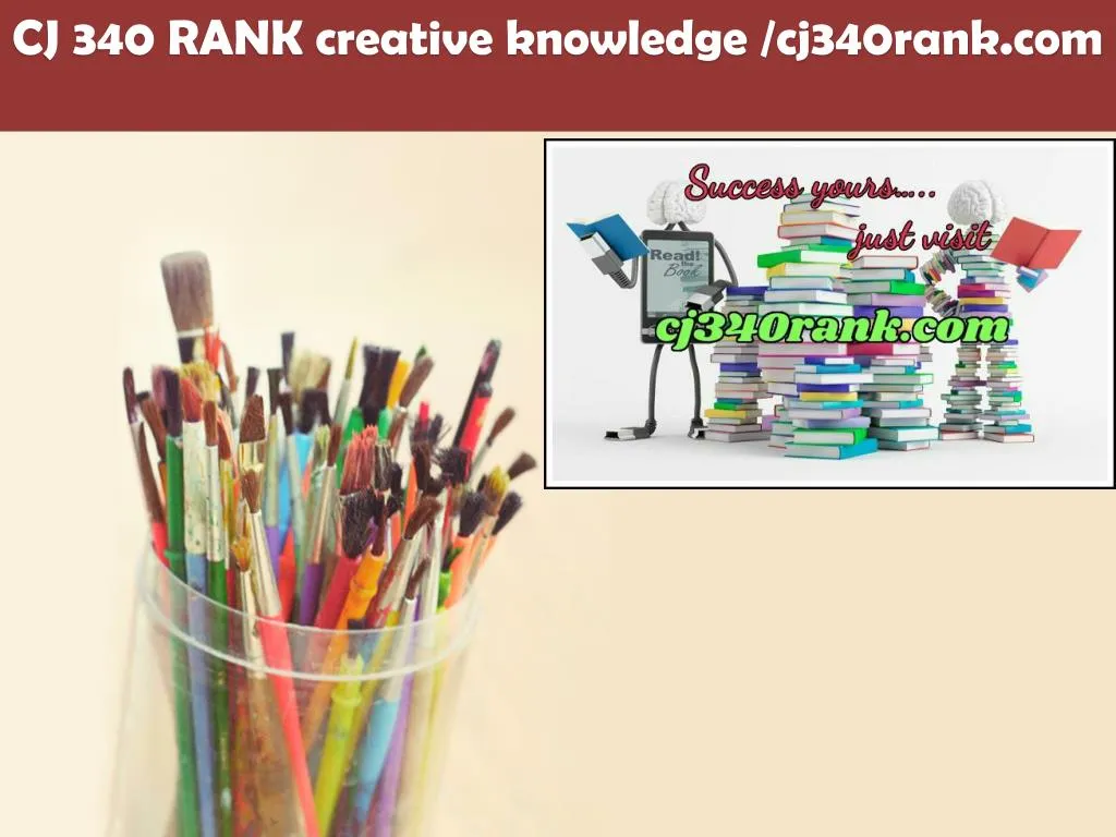 cj 340 rank creative knowledge cj340rank com