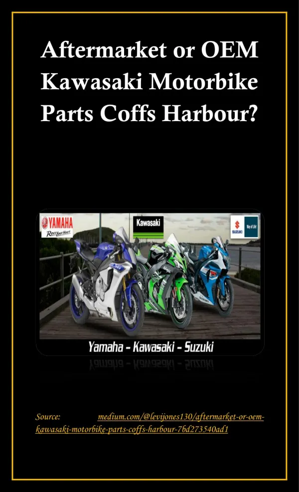 OEM Kawasaki Motorbike Parts in Coffs Harbour
