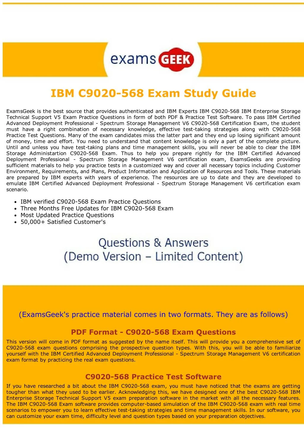 ibm c9020 568 exam study guide