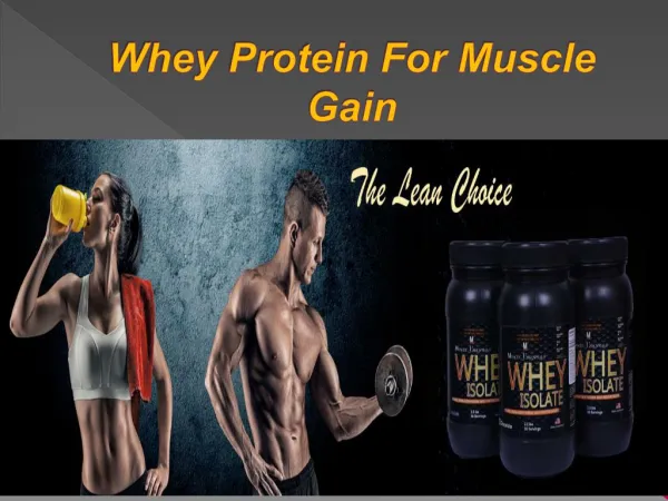 Whey Protein For Muscle Gain