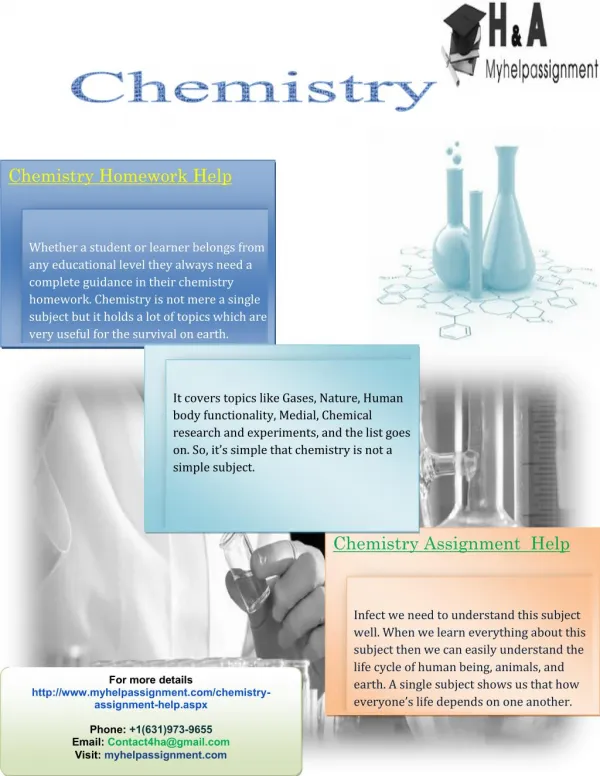chemistry homework help