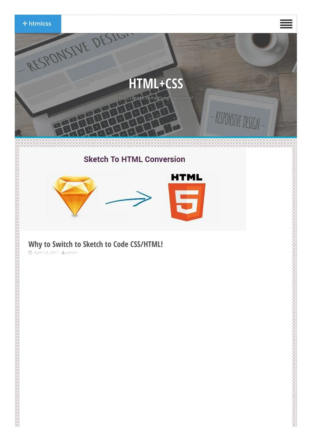 html css let s create something awesome