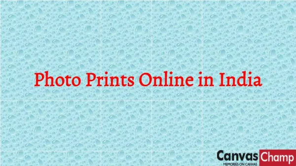 Photo Prints Online in India