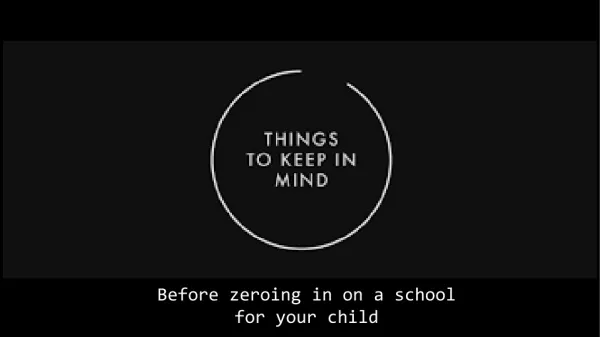School Admission: Things Parents Should Keep in Mind