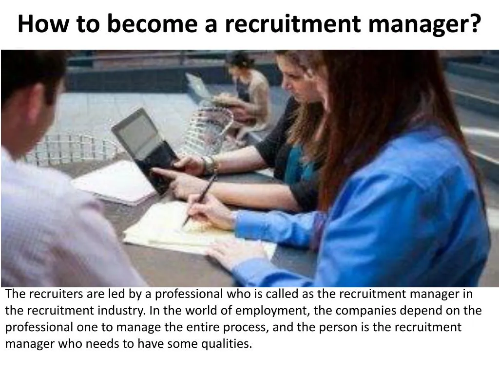 how to become a recruitment manager