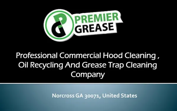 Get oil recycling services from Premier Grease