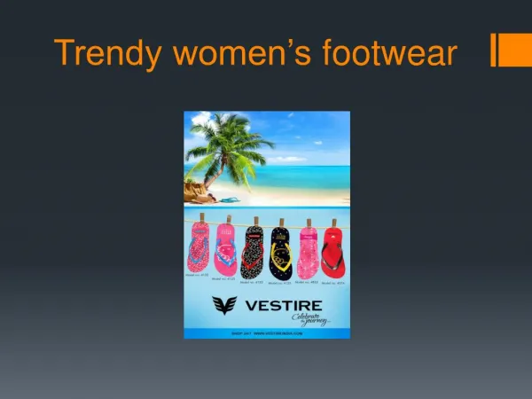Trendy women’s footwear collection in India