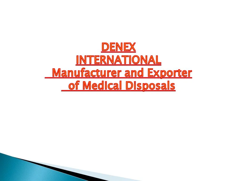 denex international manufacturer and exporter