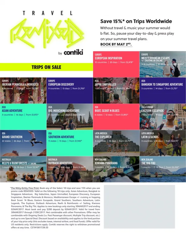 Travel Remixed Consumer Promo-Flyer