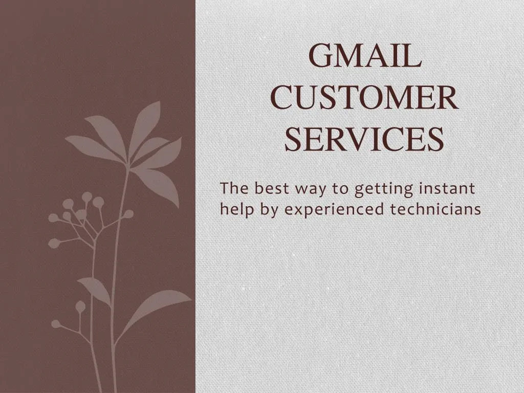 gmail customer services