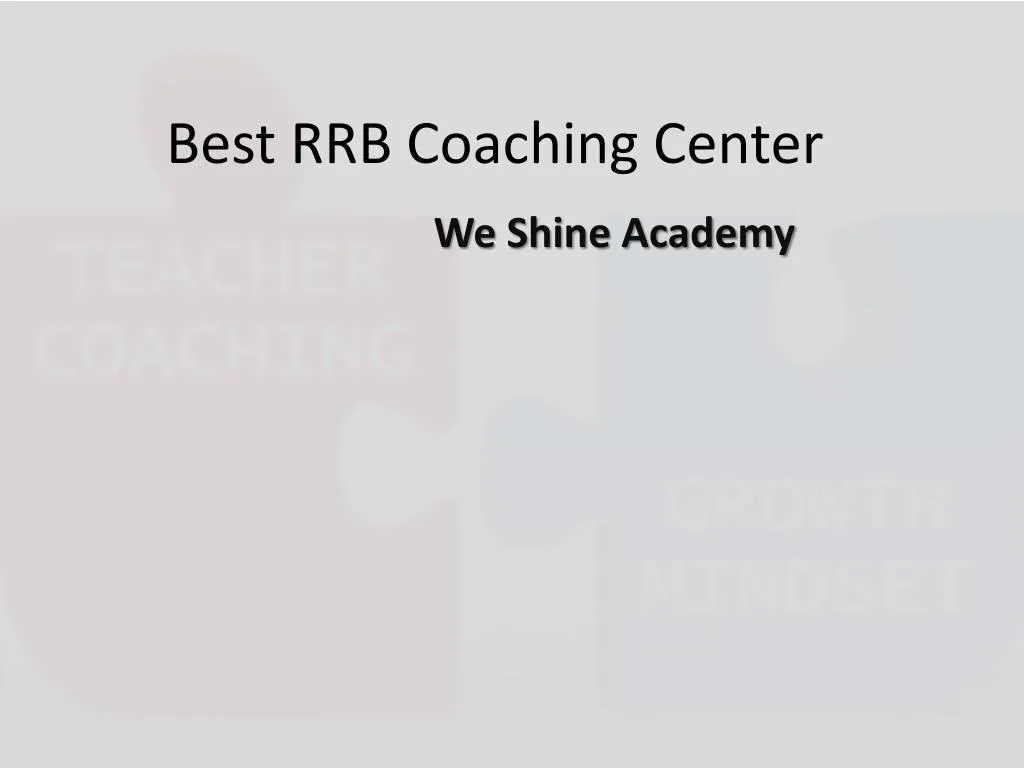 best rrb coaching center