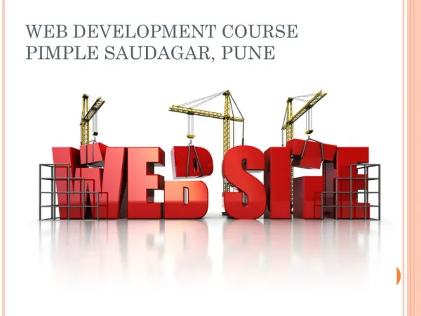 Web Development Classes in Pimple Saudagar | Pune Training Institute