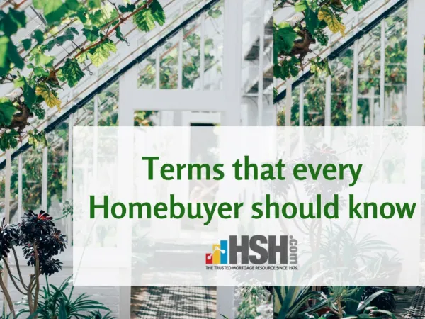 Terms That Every Homebuyer Should Know