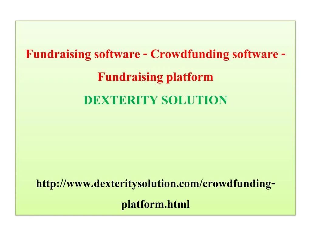 fundraising software crowdfunding software