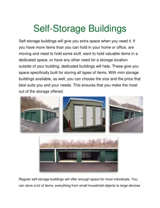 Self Storage Building - slide 1