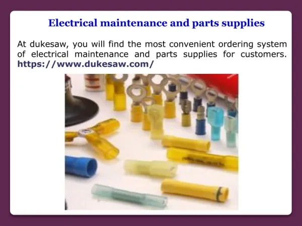 Electrical Maintenance Supplies