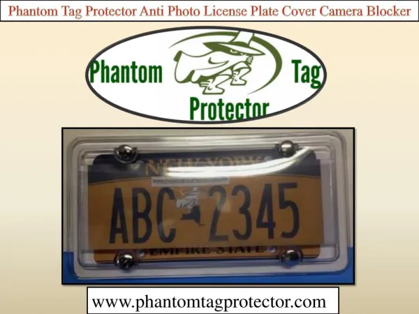 Phantom Tag Protector Anti Photo License Plate Cover Camera Blocker