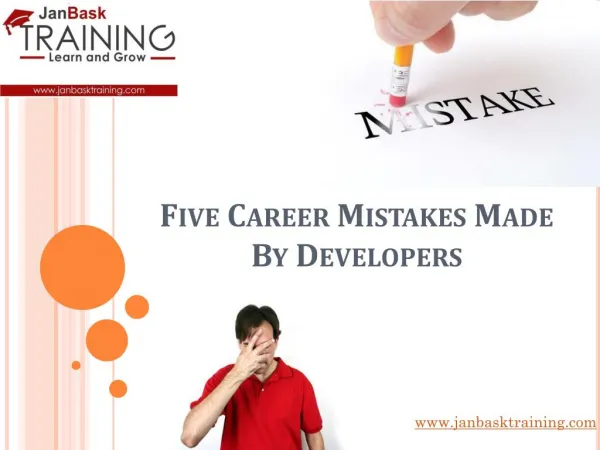 Career mistakes made by developers