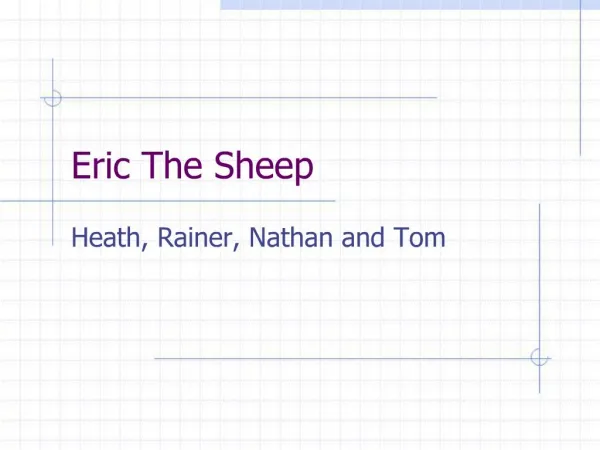 Eric The Sheep