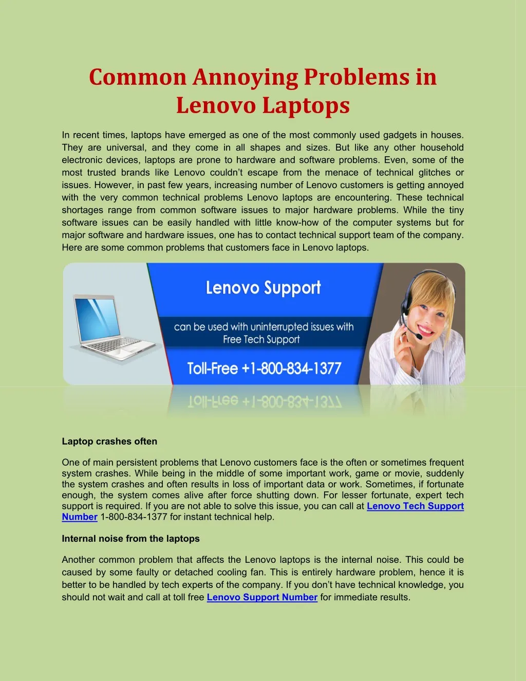 common annoying problems in lenovo laptops