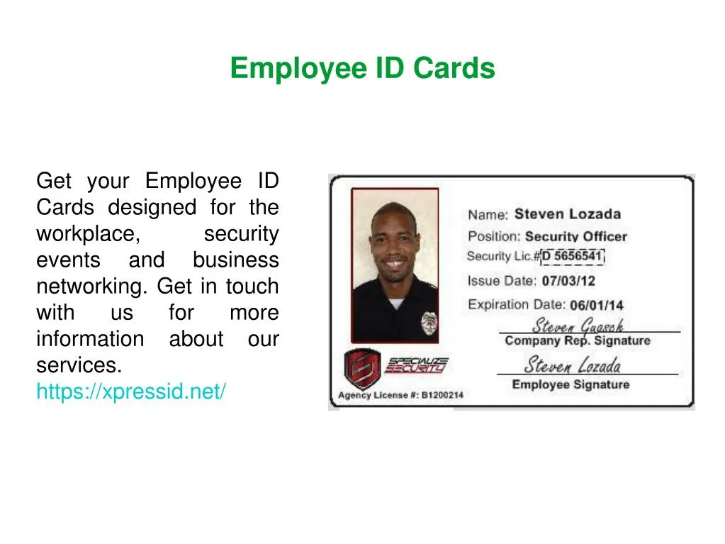 employee id cards