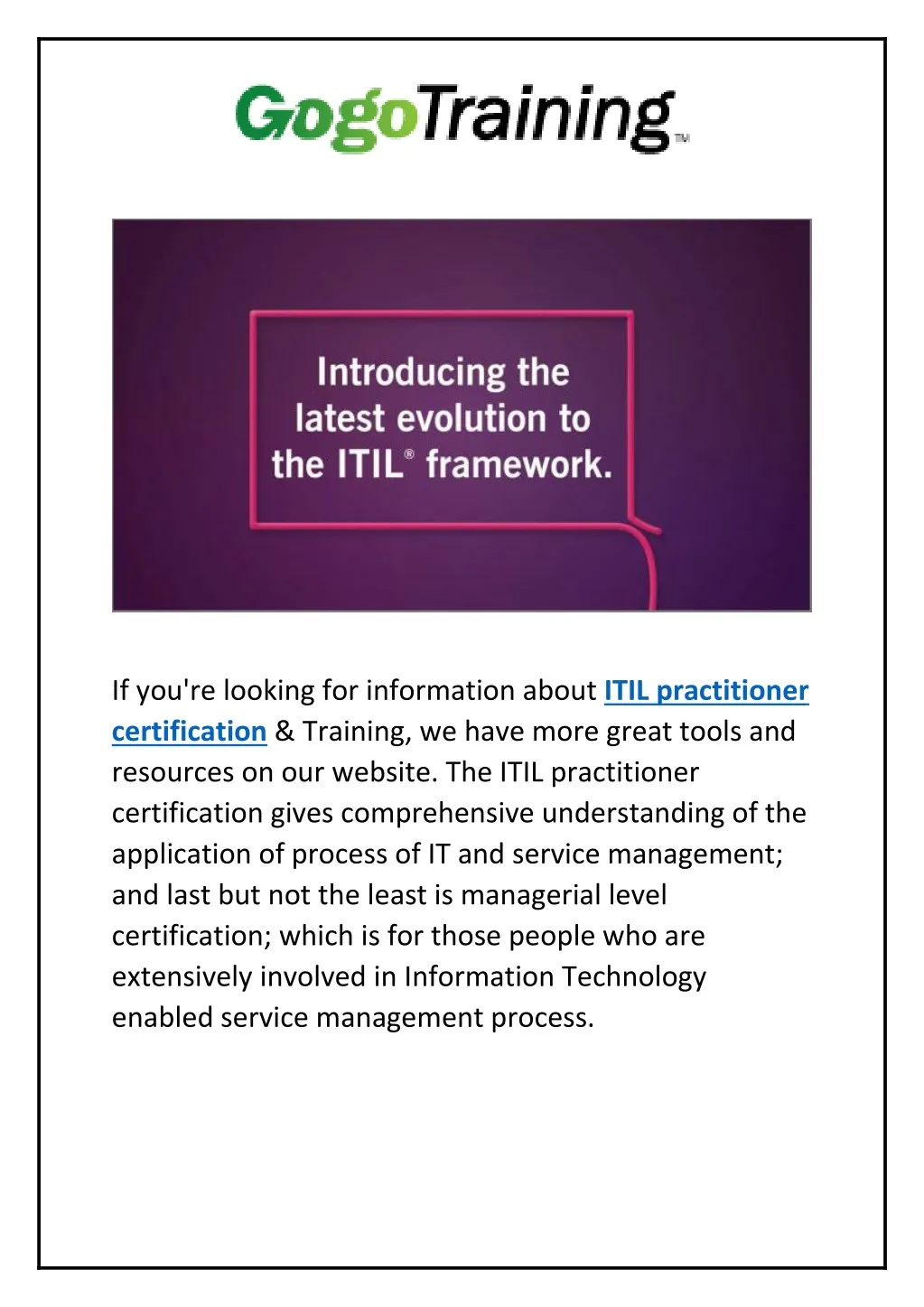 if you re looking for information about itil