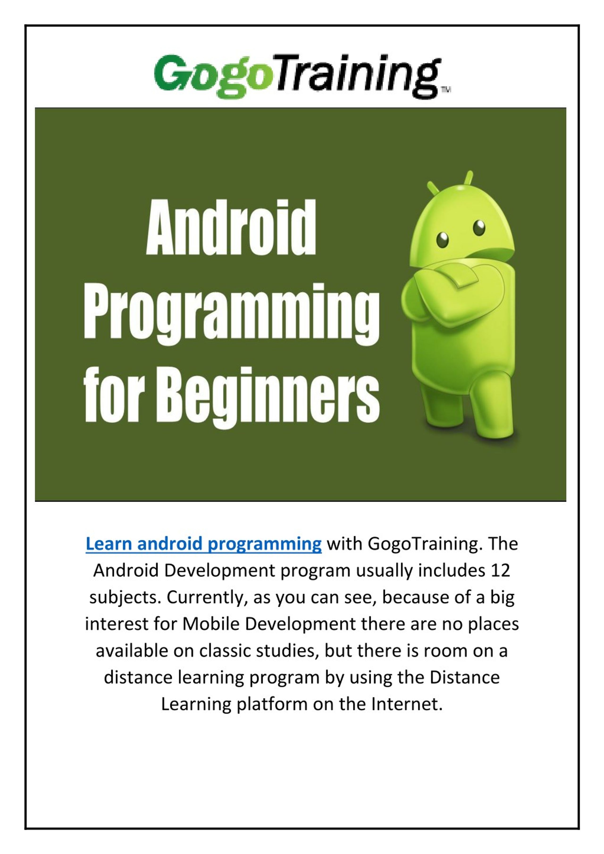 PPT - Learn Android Programming PowerPoint Presentation, free download ...