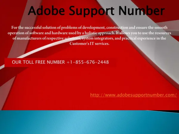 Adobe Support Number 1-855-676-2448