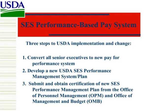 SES Performance-Based Pay System