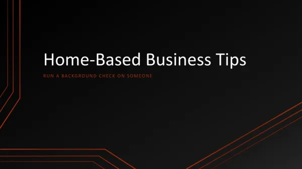 Home-Based Business Tips