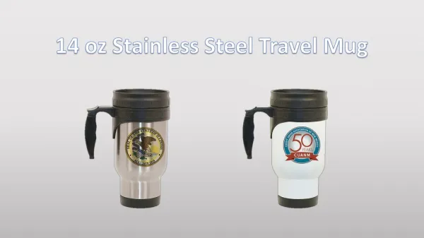stainless steelLightweight superb finish stainless steel travel mugs