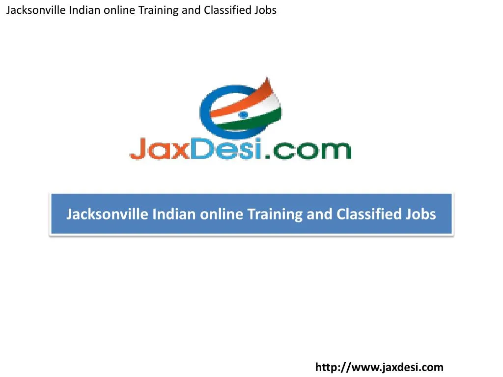 jacksonville indian online training and classified jobs