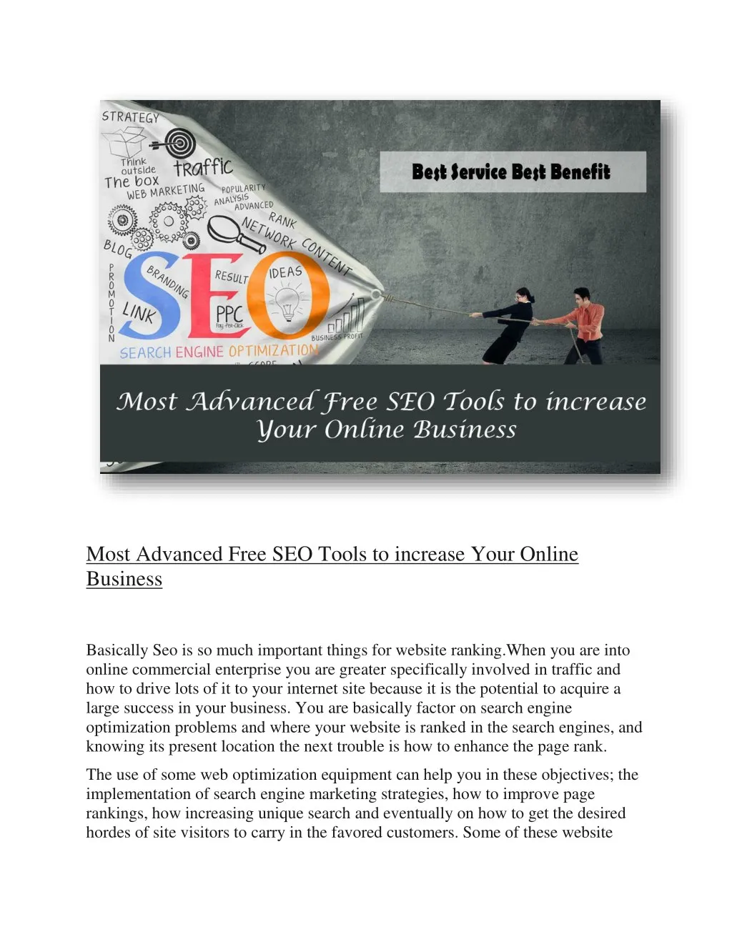 most advanced free seo tools to increase your
