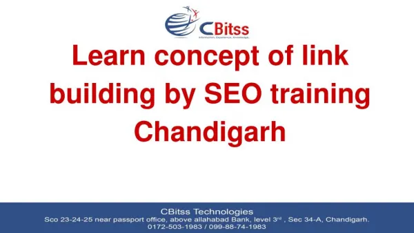SEO Training in chandigarh