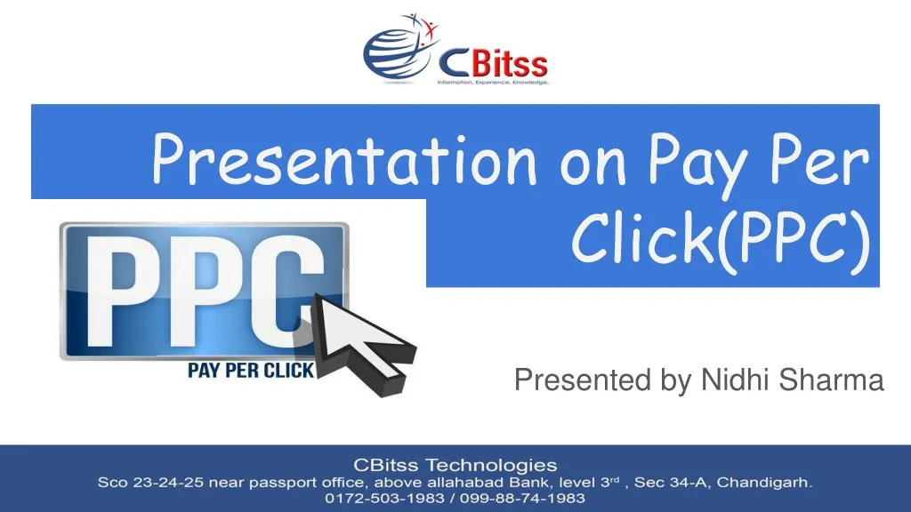 presentation on p ay per click ppc