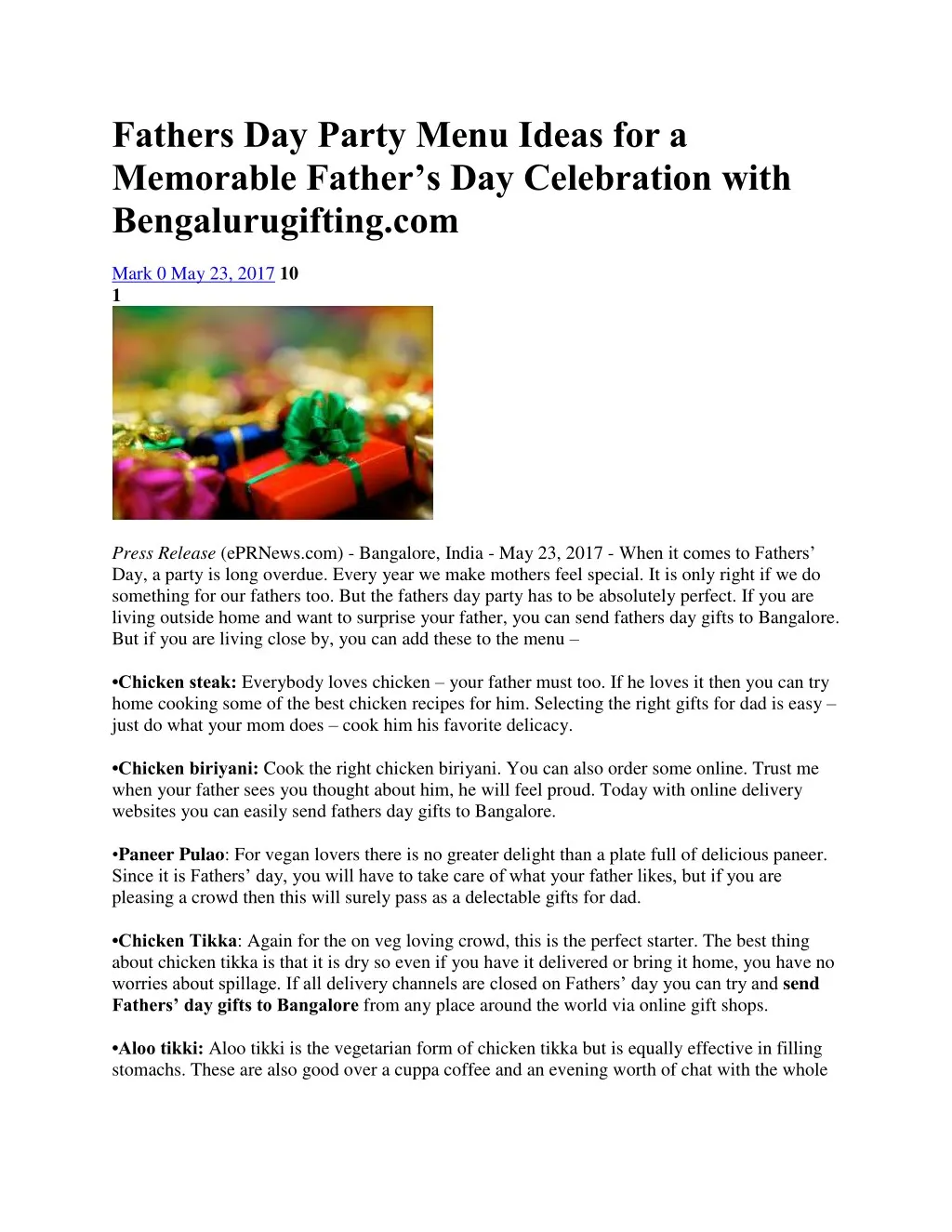 fathers day party menu ideas for a memorable