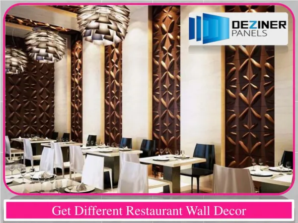 Get Different Restaurant Wall Decor