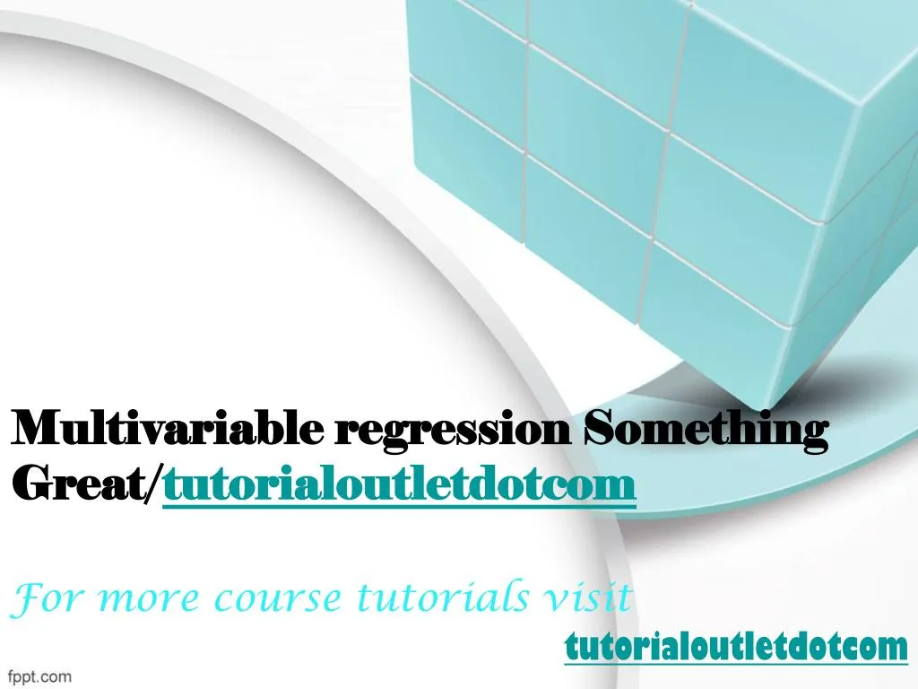 multivariable regression something great tutorialoutletdotcom