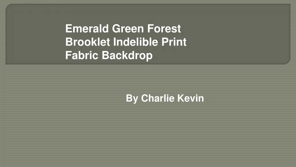 emerald green forest brooklet indelible print