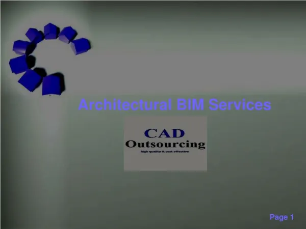Architectural BIM Services - Cad Outsourcing