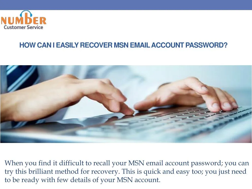 how can i easily recover msn email account password