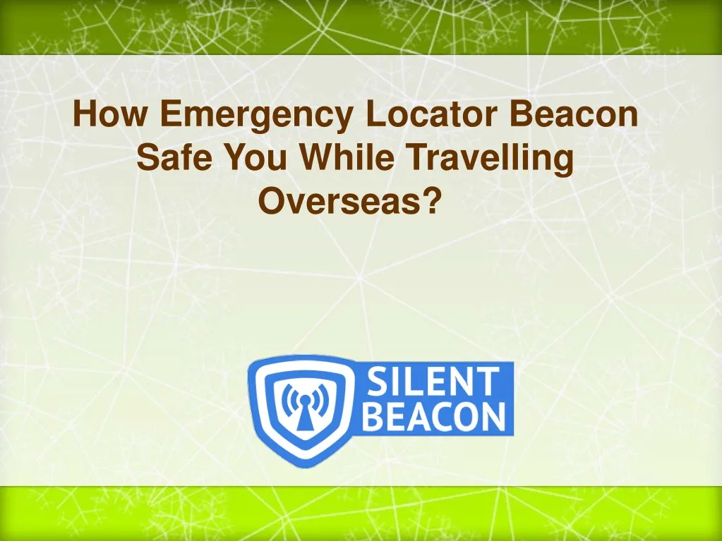how emergency locator beacon safe you while
