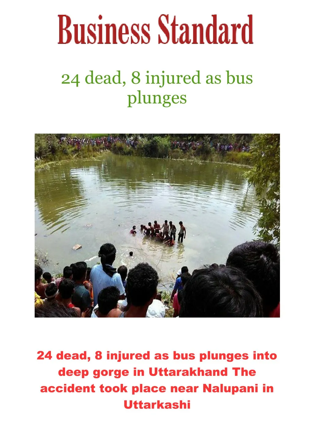 24 dead 8 injured as bus plunges