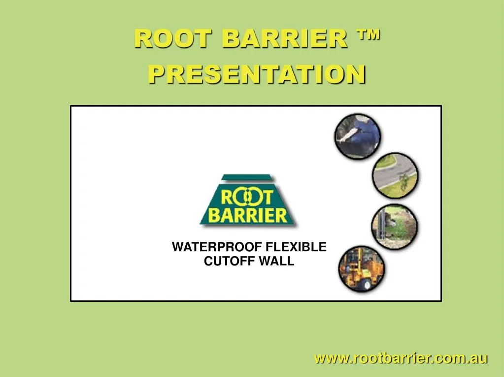 root barrier presentation