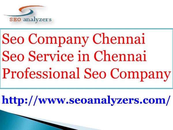 Seo Company Chennai | Seo Service in Chennai | Professional Seo Company