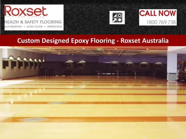 Custom Designed Epoxy Flooring - Roxset Australia
