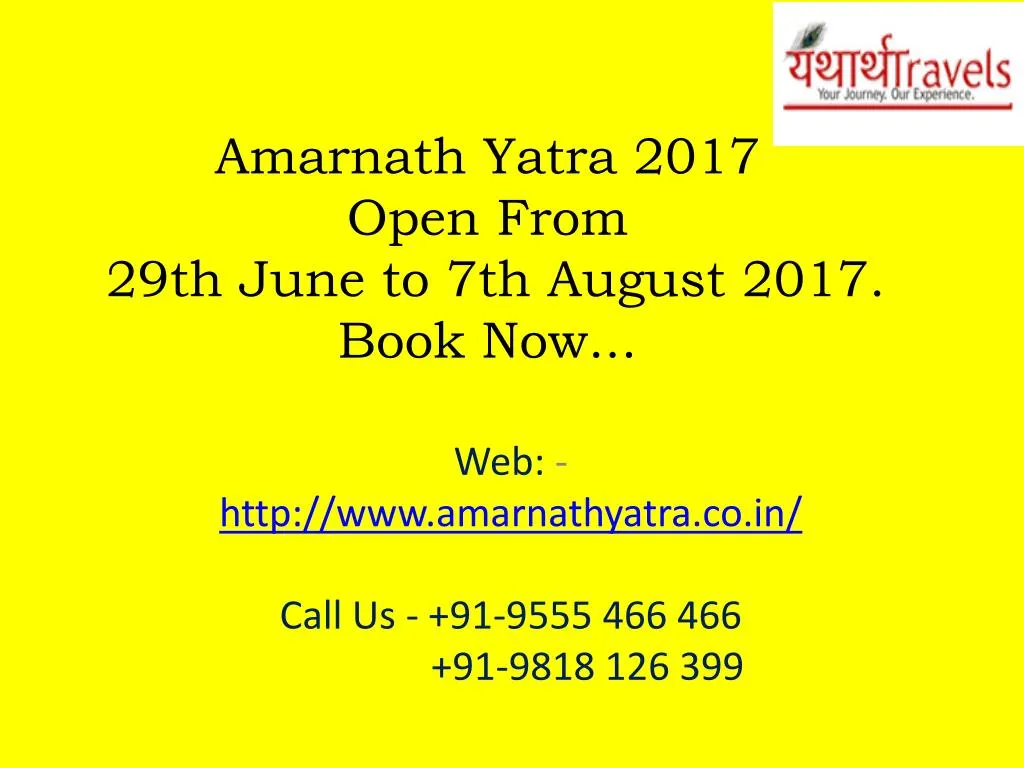 amarnath yatra 2017 open from 29th june to 7th august 2017 book now