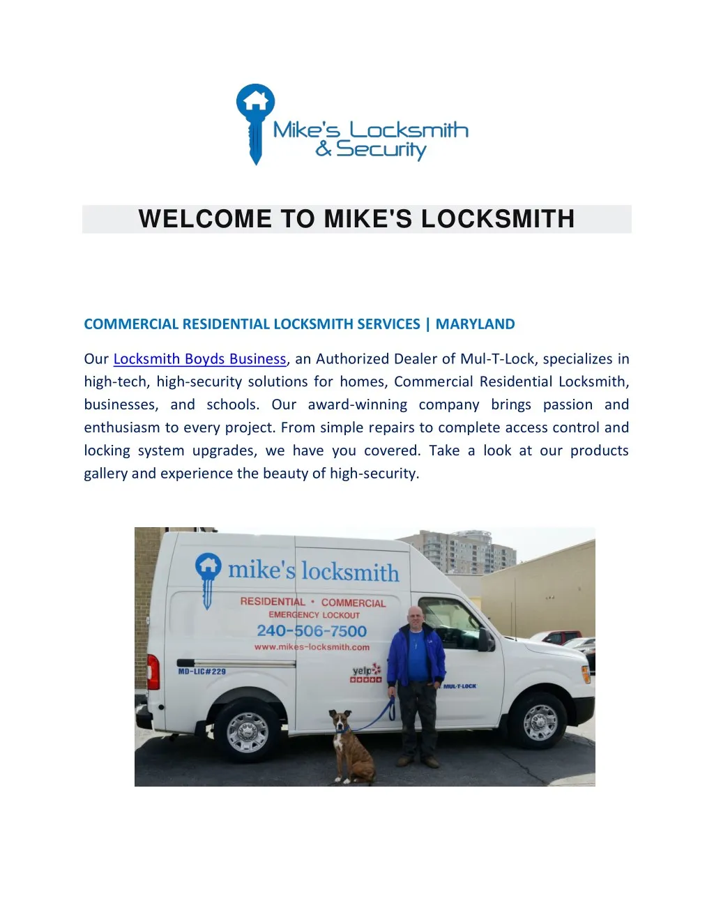 welcome to mike s locksmith