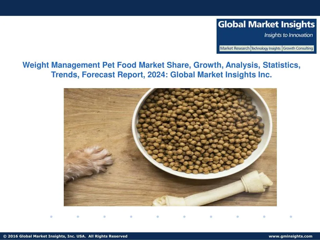 weight management pet food market share growth